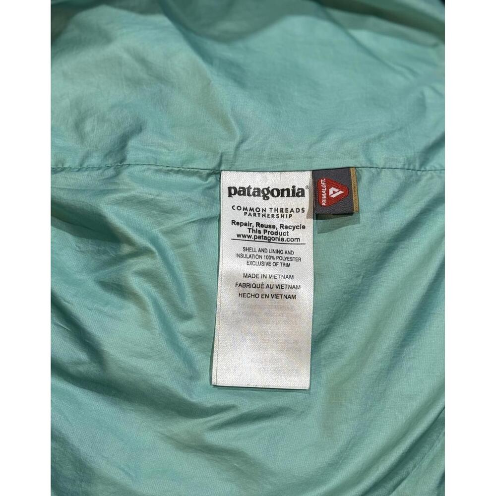 Women's Medium Patagonia Nano Puff 1/2 Zip Bivy Hooded Regen Green Jacket READ!! - Picture 7 of 7